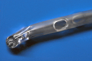 Polished eye forming for urinary catheter manufacturing