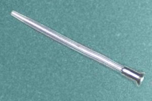 Catheter Nail Head and plastic to metal bond formed with Catheter Tip Forming machine